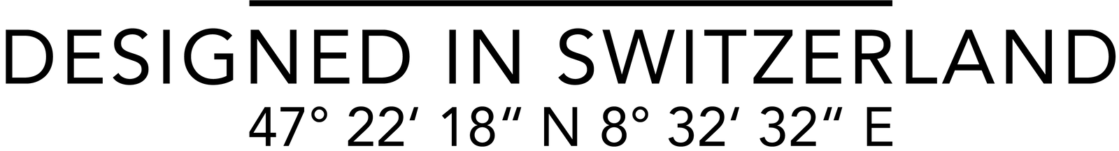 NANUQ: Designed ind er Schweiz Logo